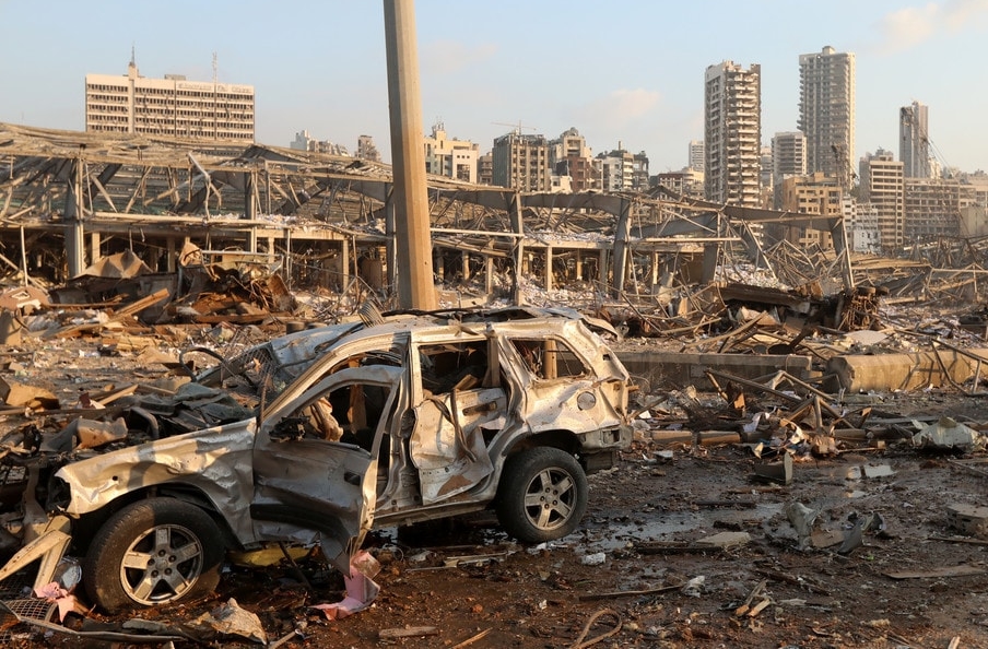 Explosionskatastrophe in Beirut 2020
